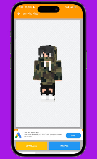 BTS Skin for Minecraft PE