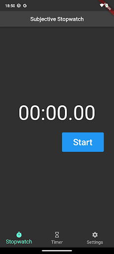 Android application Slightly Subjective Stopwatch screenshort