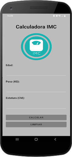 Android application Calculadora IMC screenshort