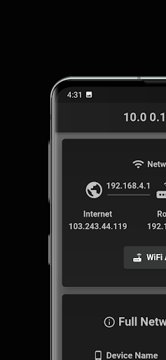 Android application 10.0.0.1 Admin screenshort