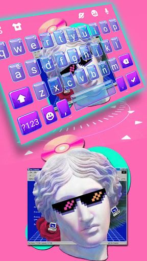 Android application Vaporwave Keyboard Theme screenshort