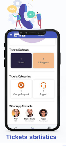 Android application Services Center screenshort