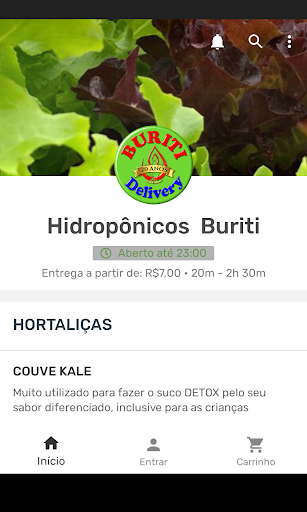 Android application BURITI DELIVERY screenshort
