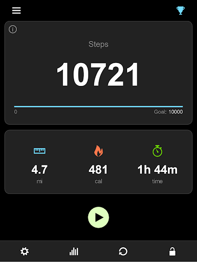Screenshot of Pedometer: Count your steps