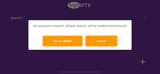 Playlist editor & IPTV Player Screen 3