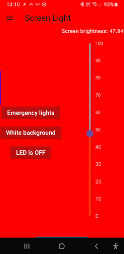 Android application Screen Light screenshort