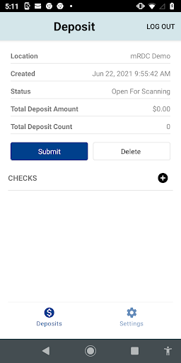 FBK Remote Deposit Mobile Screen 3