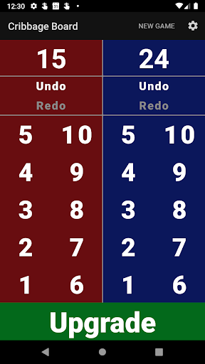 Cribbage Board Screen 2