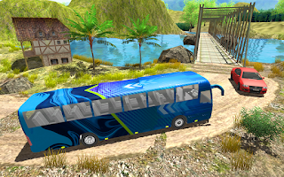 Hill Coach Bus Driving Games - Screenshot 2