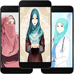 Cover Image of Tải xuống Hijab Cartoon Wallpaper Offlin  APK