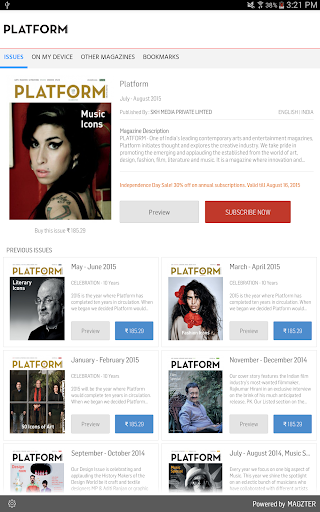 Android application Platform screenshort