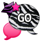GO SMS - Zebra Star Fun icon