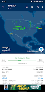 FlightAware Flight Tracker Screenshot