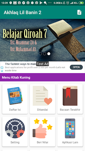 Android application Akhlaq Lil Banin Jilid 2 screenshort