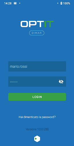 Android application GCE - Gestione Caricamento Est screenshort