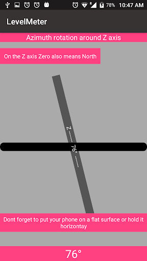 LevelMeter Screen 3