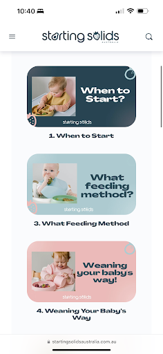 Starting Solids Screen 3