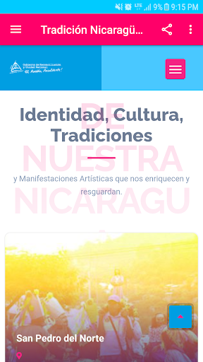 Android application Tradición Nicaragüense screenshort