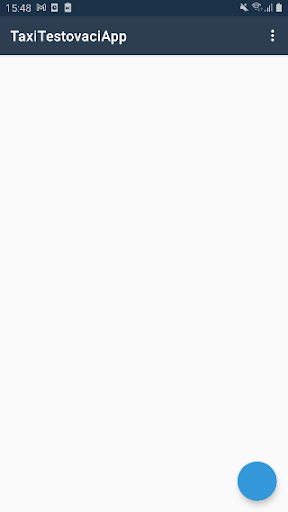 Android application TaxiTestovaciApp screenshort