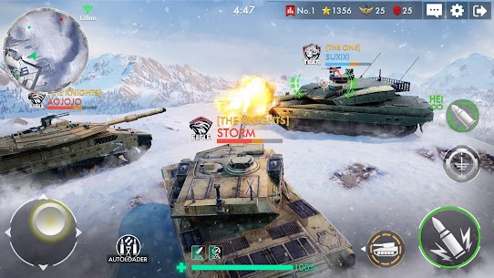 Tank Warfare: PvP Battle Game MOD APK (إظهار رادار الأعداء) 5