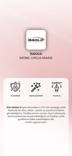 Android application İsgold screenshort