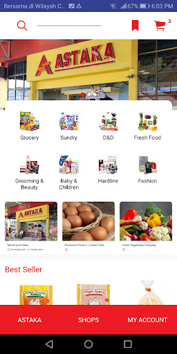 Android application Astaka screenshort