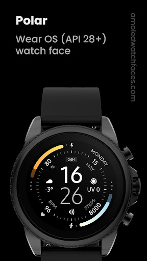 Android application Polar Watch Face screenshort