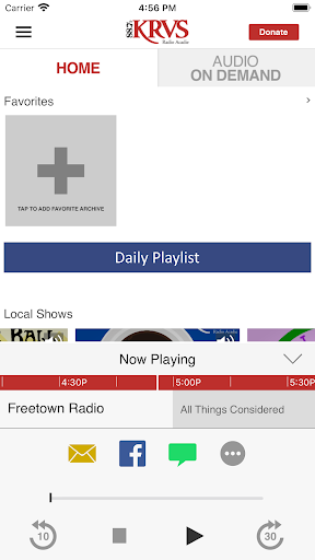 KRVS 88.7 FM Screen 3