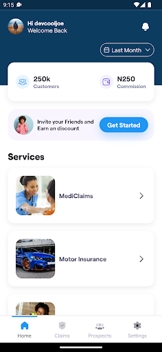 Prestige Assurance Agent Screen 2