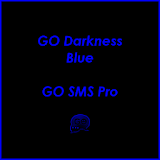 GO SMS Pro - GO Darkness Blue icon