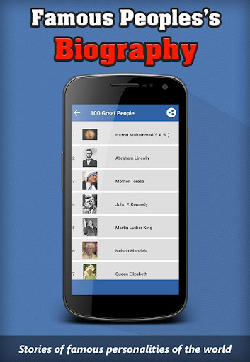 100 Great People Biography Screen 2