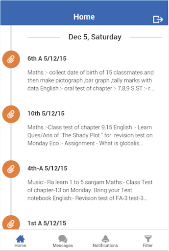 Android application Delhi International School, Ho screenshort