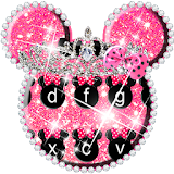 Pink Cute Minny Bowknot Keyboard Theme icon