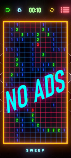 Android application Neon Minesweeper Pro screenshort