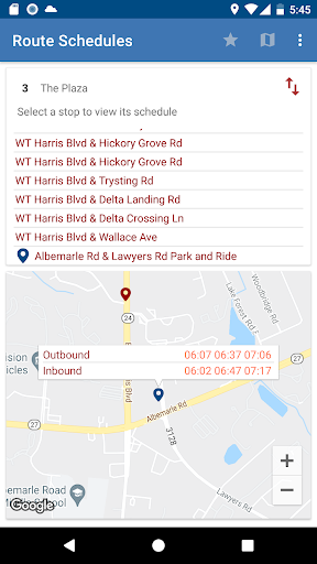 Charlotte Bus Schedules Screen 2