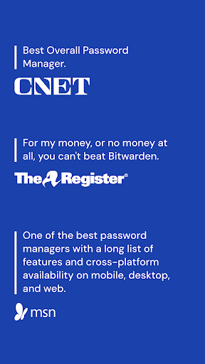 Screenshot of Bitwarden Password Manager