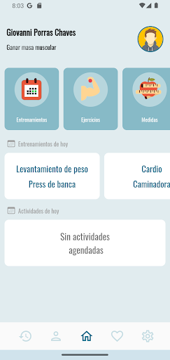Fit Gym Control Screen 2