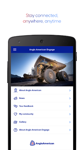 Android application Anglo American Engage screenshort
