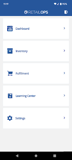 Android application RetailOps Mobile WMS screenshort