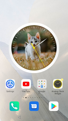 Analog Clock Widget Colored Screen 2