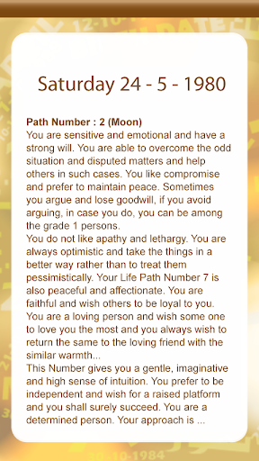Numerology - Your Personality Screenshot