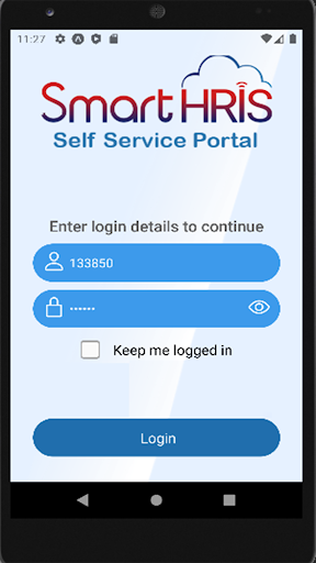 Android application Smart HRIS SSP screenshort