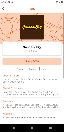 Golden Fry DL14 Screen 2