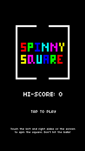 Android application Spinny Square screenshort