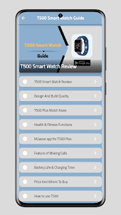 T500 Plus Smart watch Guide