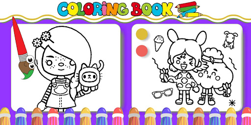 Coloring Toca World Game