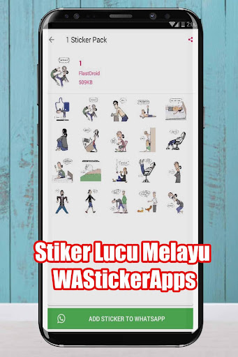 Stiker Lucu Melayu StickerApps Screen 2