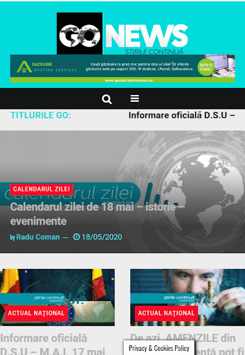 GO NEWS Screen 2
