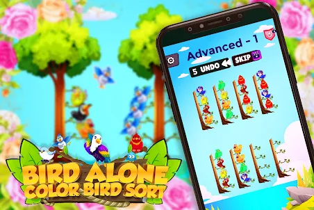 Bird alone - Color bird sort