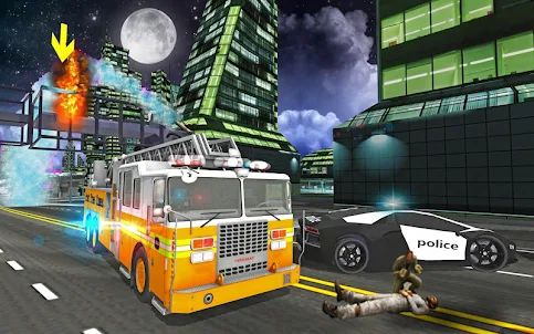 Fire Truck Rescue Driving Sim